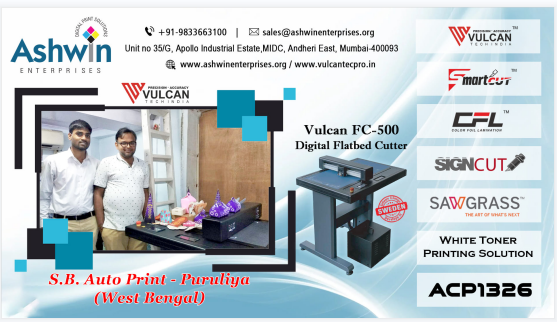 Great show of Vulcan Fc 500VC/700VC Digital Flatbed Cutter