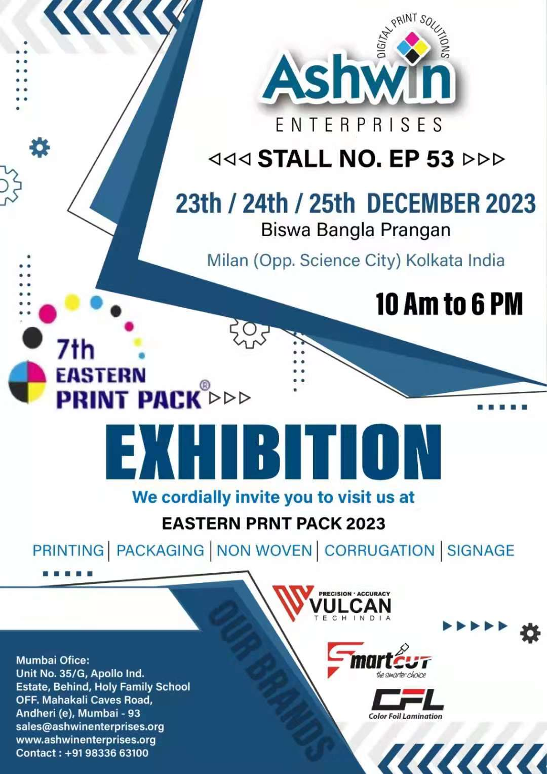 Ashwin Enterprises at 7th Eastern Print Pack India Exhibition 2023