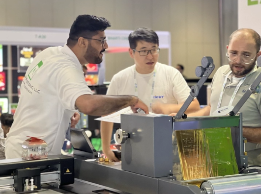 Our new model Lami Press VL-450X at SGI 2024 in Dubai
