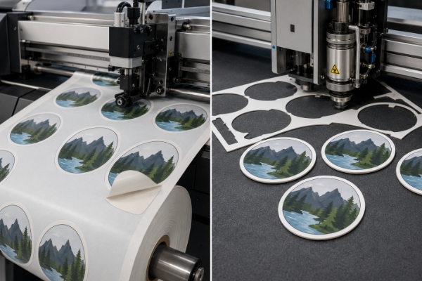 Kiss Cutting vs Die Cutting