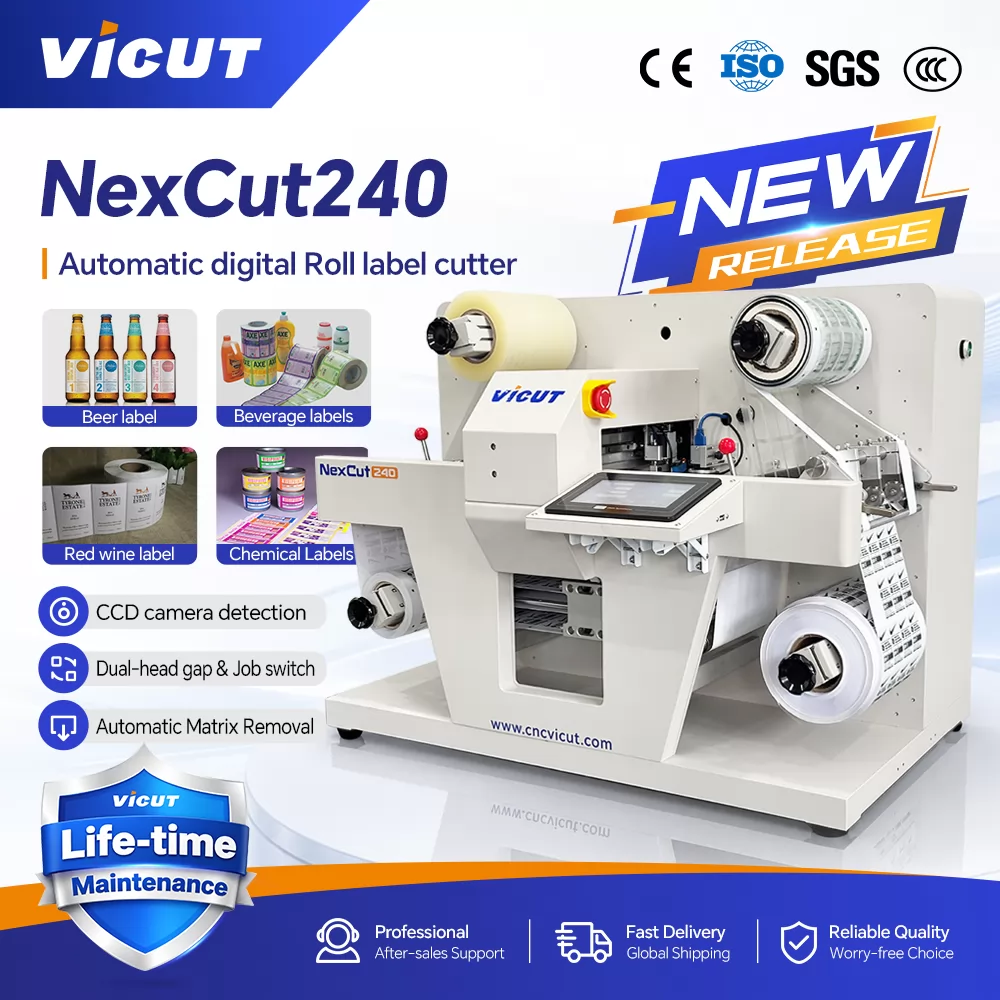 Automatic Digital Roll Lable Cutter NexCut240